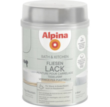 Peinture carrelage Alpina Bath und Kitchen Foggy Mountain, satinée, pour murs et sols en zones humides, sans primaire, 10 mètres carrés.