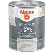 Peinture pour meubles de salle de bain et cuisine Alpina en Deep Sea, satiné, pour des surfaces résistantes, environ 10 mètres carrés.