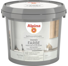 Peinture murale Alpina Bath et Kitchen Rock Field pour pièces à forte humidité, mate, rendement environ 20 mètres carrés.