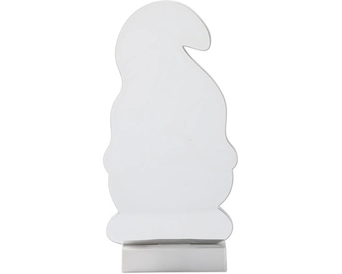 Silhouette décorative inscriptible en forme de nain avec socle.
