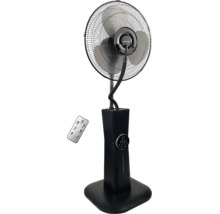 Climatech Nebelventilator mit Fernbedienung, Standventilator mit Sprühfunktion und Wassertank.