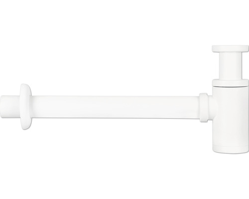 Siphon à tasse Differnz pour lave-mains 1 1/4 pouce x 32 mm blanc mat 30.414.48 Siphon pour lavabo