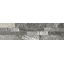 Parement mural avec aspect pierre naturelle, surface structurée et plaquettes de tailles différentes.