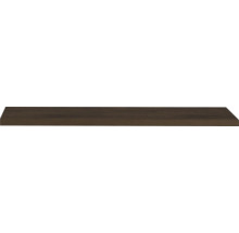 Tablette murale en aspect bois foncé avec veinure apparente