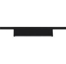 Lineare LED-Leuchte für Schienensystem, schwarz.