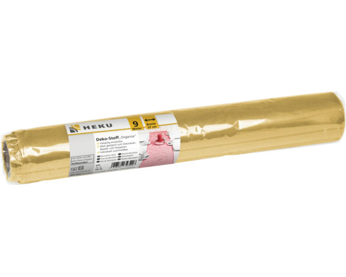 Tissu de décoration en organza HEKU sur rouleau, 9 mètres de long et 37 centimètres de large, tissu polyvalent pour la décoration