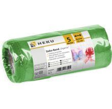 Ruban décoratif en organza HEKU sur rouleau 12 cm de large 5 mètres de long