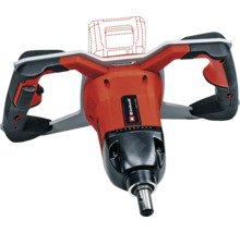 Malaxeur de peinture et de mortier sans fil Einhell avec poignées ergonomiques et fixation pour agitateurs.