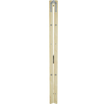 Pied pliable en bois pour ensemble de brasserie avec ferrures métalliques.