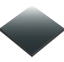 Plaque de verre carrée ou carreau avec dégradé de couleur.