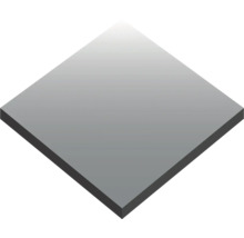 Plaque carrée et plate avec une surface lisse.