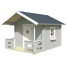 Gartenhaus LIDO Outdoor Life 215 x 215 cm lichtgrau inkl. Fussboden