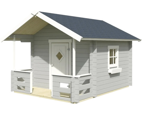 Gartenhaus LIDO Outdoor Life 215 x 215 cm lichtgrau inkl. Fussboden