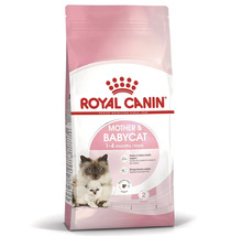 Croquettes Royal Canin Mother et Babycat pour chatte et chaton âgés de 1 à 4 mois.