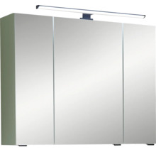 Armoire de toilette à miroir Pelipal LED Quickset 500 lxhxp 80 cm x 64 cm x 20 cm couleur sauge IP 44