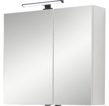 Armoire de toilette à miroir Pelipal LED Quickset 500 lxhxp 67,2 cm x 64 cm x 20 cm blanc IP 44