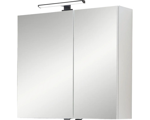 Armoire de toilette à miroir Pelipal LED Quickset 500 lxhxp 67,2 cm x 64 cm x 20 cm blanc IP 44