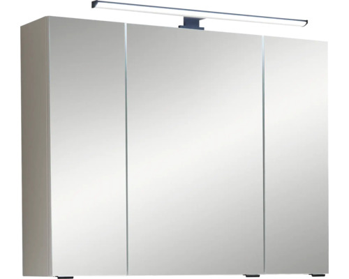 Armoire de toilette à miroir Pelipal LED Quickset 500 lxhxp 80 cm x 64 cm x 20 cm couleur cachemire IP 44