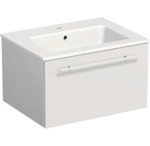 Lavabo Jungborn avec meuble bas QUARANTA L x H x P 60,5 cm x 37,5 cm x 46 cm, façade blanche mate QU 60 1Z A3416