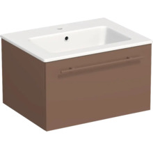 Lavabo Jungborn avec meuble bas QUARANTA l x h x p 60,5 cm x 37,5 cm x 46 cm, couleur de la façade: cotto mat QU 60 1Z A9556