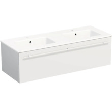 Lavabo Jungborn avec meuble bas QUARANTA L x H x P 120,5 cm x 37,5 cm x 46 cm, façade blanche mate QU 120D 1Z A3416