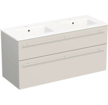 Lavabo Jungborn avec meuble bas QUARANTA L x H x P 120,5 cm x 60,5 cm x 46 cm, couleur de la façade: cachemire mat QU 120D 2Z A3746