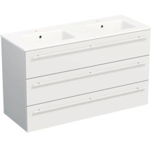 Lavabo Jungborn avec meuble bas QUARANTA L x H x P 120,5 cm x 71,5 cm x 46 cm, façade blanche mate QU 120D 3Z A3416