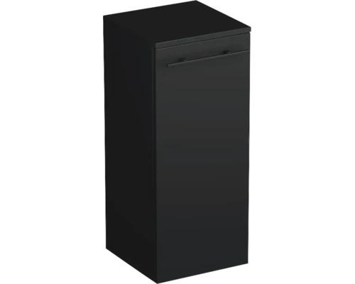 Jungborn Unterschrank QUARANTA links BxHxT 35 x 81.8 x 35 cm Frontfarbe schwarz matt