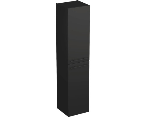 Armoire haute Jungborn QUARANTA lxhxp 35 x 160 x 35 cm, couleur de la façade noir mate