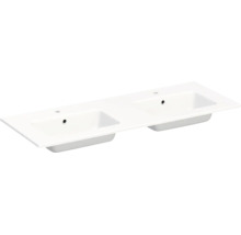 Jungborn Mineralguss Doppelwaschtisch QUARANTA 120,5 x 46 cm weiss