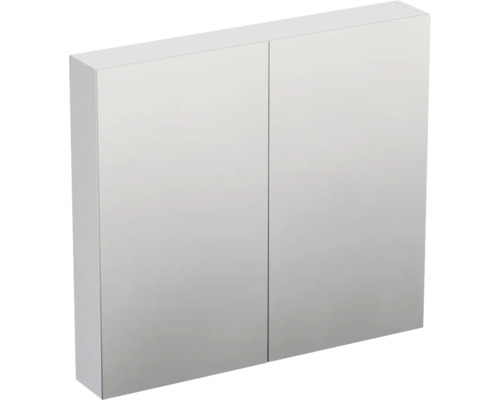 Zweitüriger Spiegelschrank für das Badezimmer zur Wandmontage.