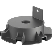 Terrassenlager-Adapter aus Kunststoff für Unterkonstruktionen.