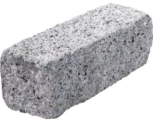 Rechteckiger Granitstein mit gespaltener Oberfläche für den Gartenbau und zur Wegbegrenzung.