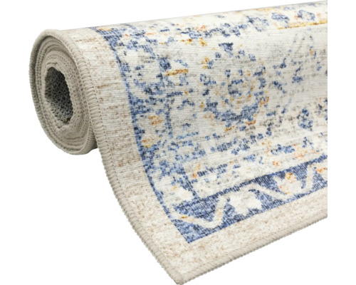 Teppich Flachgewebe Larisa waschbar blau 200x300 cm