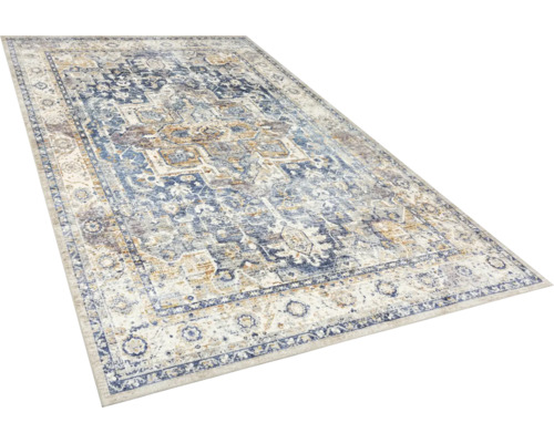 Teppich Flachgewebe Larisa waschbar blau 200x300 cm