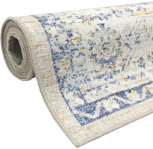 Teppich Flachgewebe Larisa waschbar blau 160x230 cm