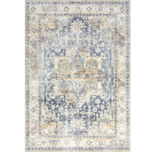 Teppich Flachgewebe Larisa waschbar blau 160x230 cm