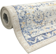 Teppich Flachgewebe Larisa waschbar blau 140x200 cm