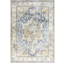Teppich Flachgewebe Larisa waschbar blau 140x200 cm