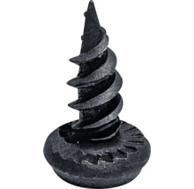 Gipskartondübel aus Metall mit grobem Schneidgewinde und Zentrierspitze.