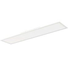 Weißes, flaches und rechteckiges LED-Panel für die Deckenmontage.