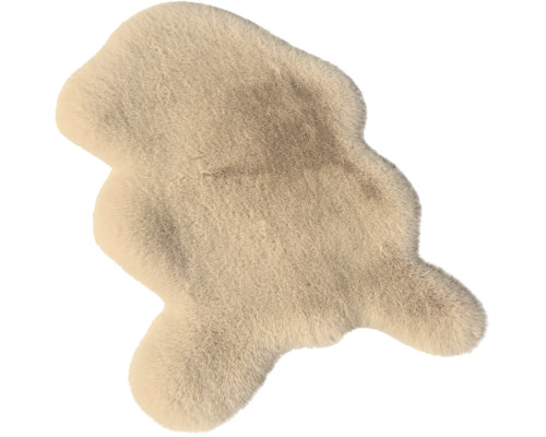 Kunstfell Ica Premium Shape cuban sand waschbar 60x90 cm