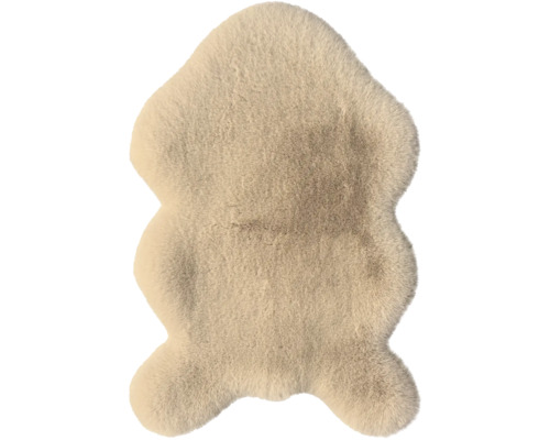 Kunstfell Ica Premium Shape cuban sand waschbar 60x90 cm