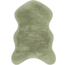Fourrure synthétique Romance Shape sauge lavable 55x80 cm