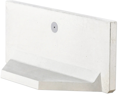 Pierre en L d’angle en béton apparent grise 40 x 100 x 5 cm