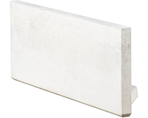 L-Stein Ecke unbewehrt Sichtbeton grau 40 x 100 x 5 cm