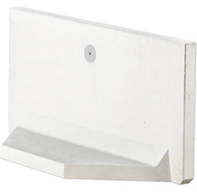 L-Stein Ecke unbewehrt Sichtbeton grau 60 x 100 x 5 cm