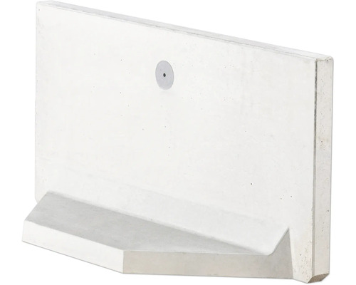 Pierre en L d’angle en béton apparent grise 60 x 100 x 5 cm