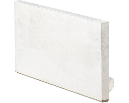 L-Stein Ecke unbewehrt Sichtbeton grau 60 x 100 x 5 cm