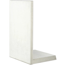 Winkelstein Sichtbeton bewehrt grau 180 x 100 x 8 cm